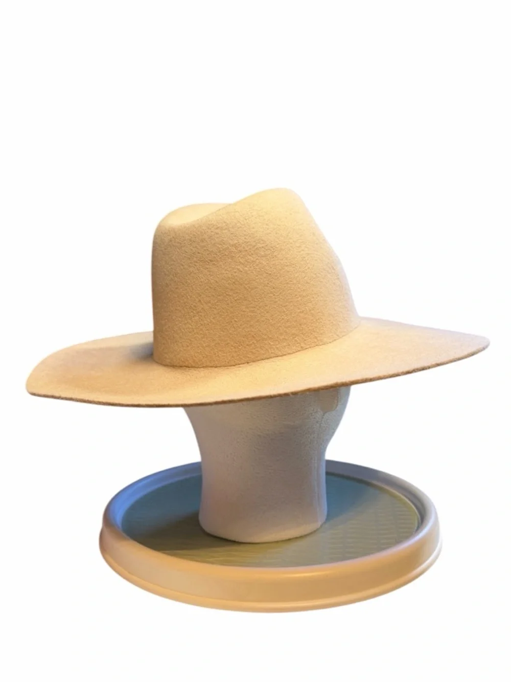 GIGI PIP Women’s Wide Brim Fedora Hat - 100% Australian Wool - Beige